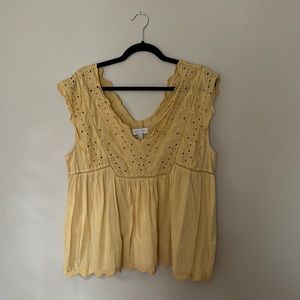 Lucky Brand yellow top